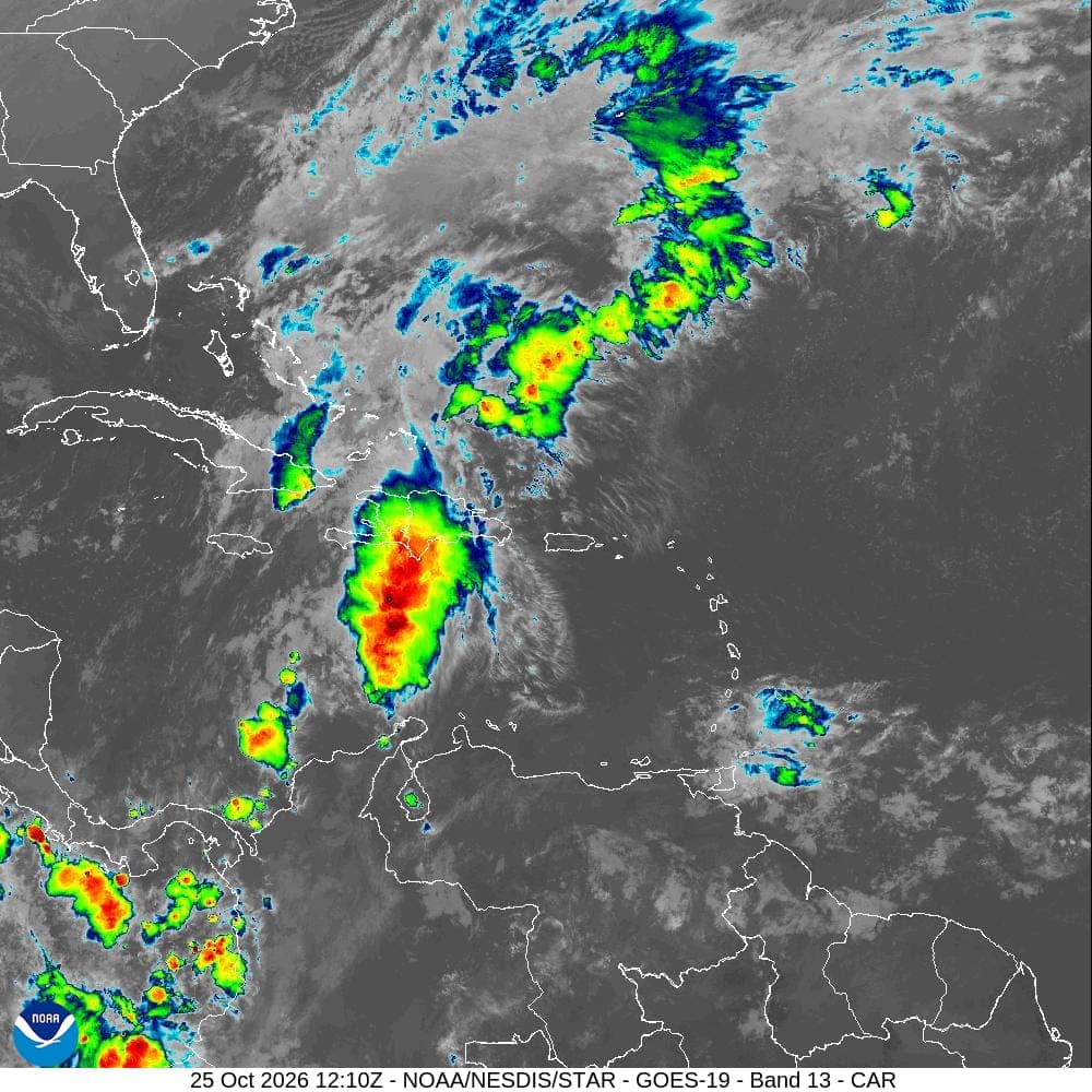 Vaguada seguirá favoreciendo aguaceros, tormentas eléctricas y ráfagas de viento en distintas zonas del país