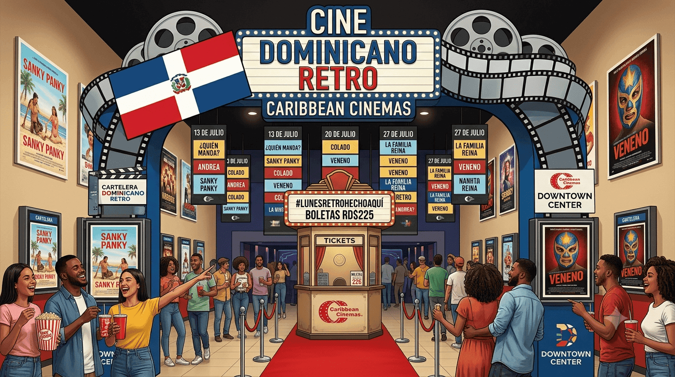 Caribbean Cinemas enciende la pantalla de la nostalgia con el ciclo "Lunes Retro"
