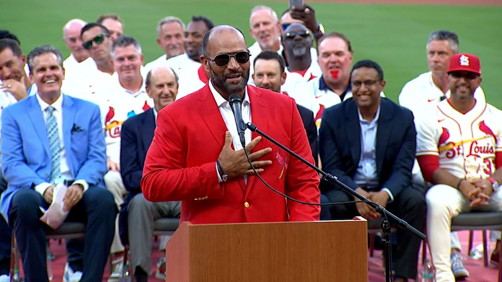 Albert Pujols entra al Salón de la Fama de los Cardenales de San Luis